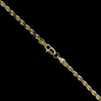 14K Yellow Gold Estate Flattened Rope Chain