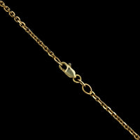 14K Yellow Gold Estate Oval Link Long Chain