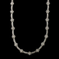 14K White Gold Estate Diamond Necklace