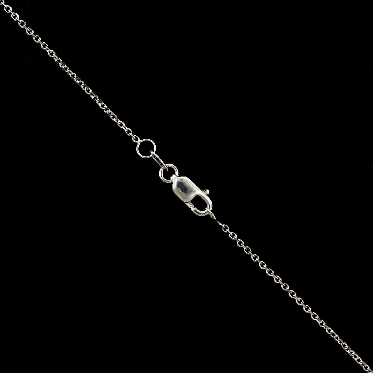 14K White Gold Estate Cultured Tahitian Pearl and Diamond Pendant