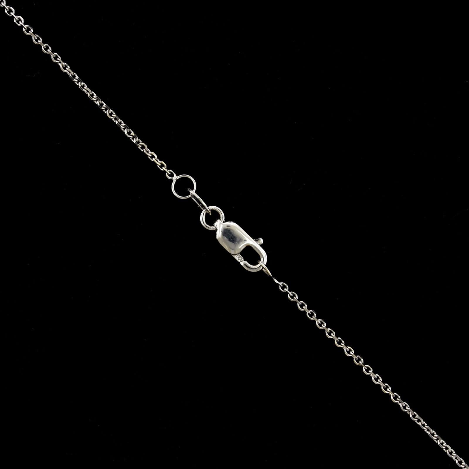 14K White Gold Estate Cultured Tahitian Pearl and Diamond Pendant