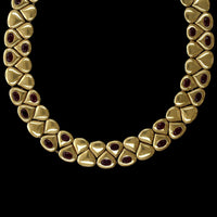 Chaumet 18K Yellow Gold Estate Ruby Necklace, Paris