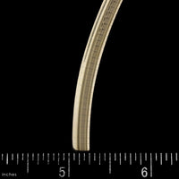 14K Yellow Gold Estate Concave Omega Necklace