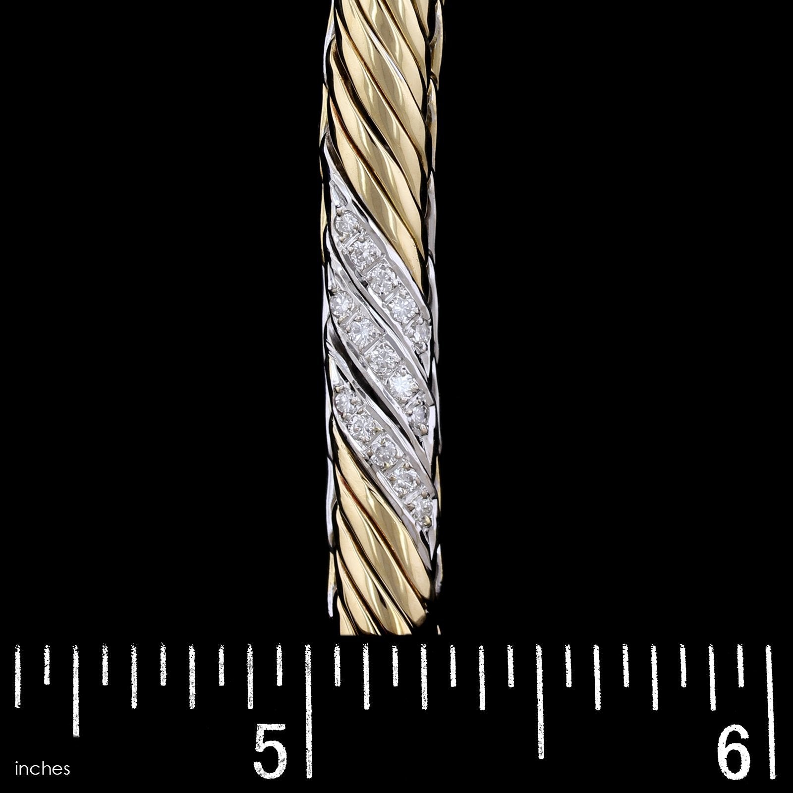 18K Two-tone Gold Estate Diamond Necklace