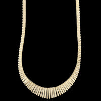 14K Yellow Gold Fringe Necklace