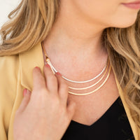 18K Tricolor Gold Estate Necklace