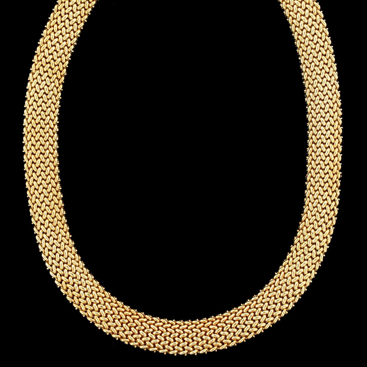 14K Yellow Gold Estate Woven Necklace