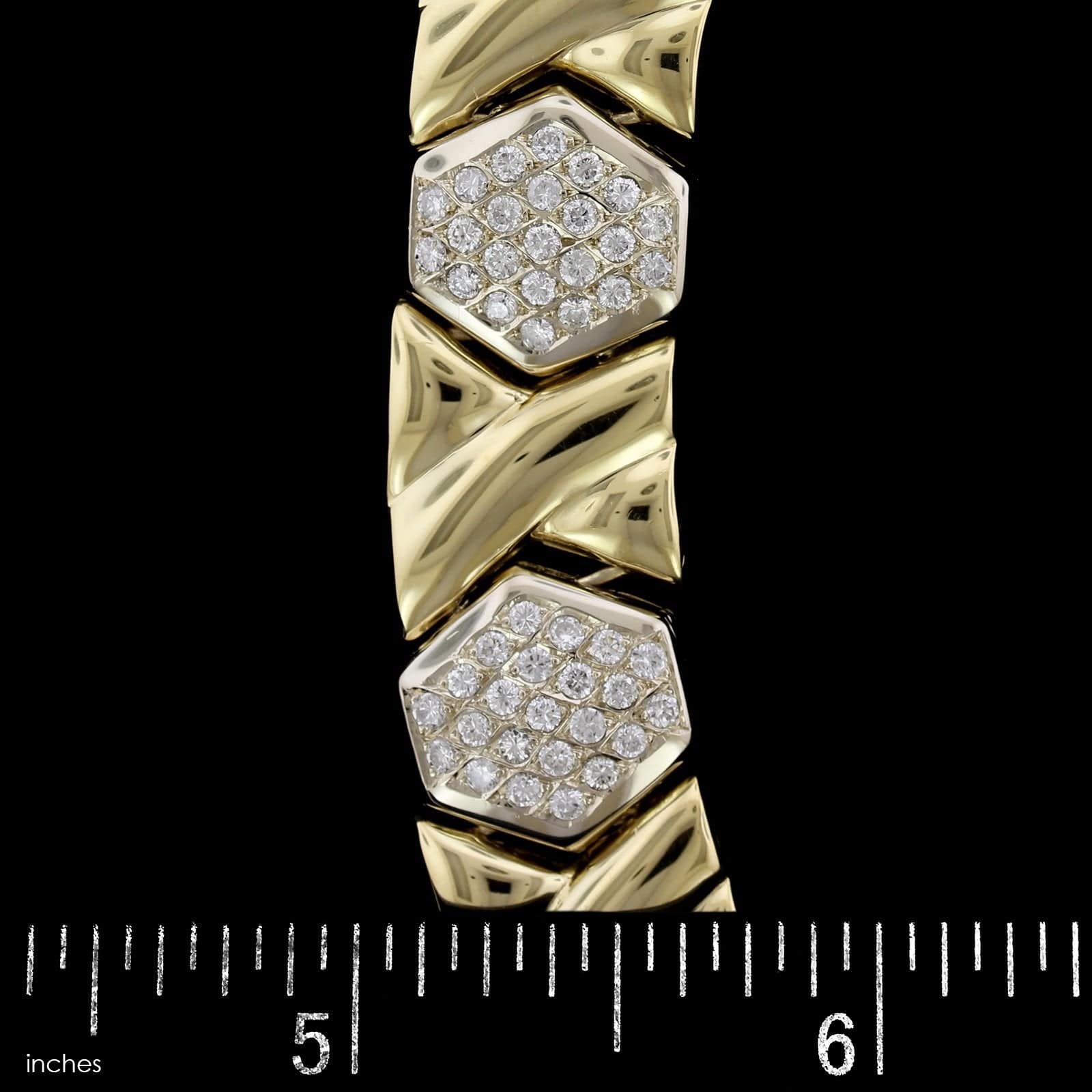 18K Yellow Gold Estate Diamond Necklace