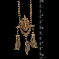 14K Yellow Gold Estate Tassel Necklace