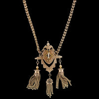 14K Yellow Gold Estate Tassel Necklace