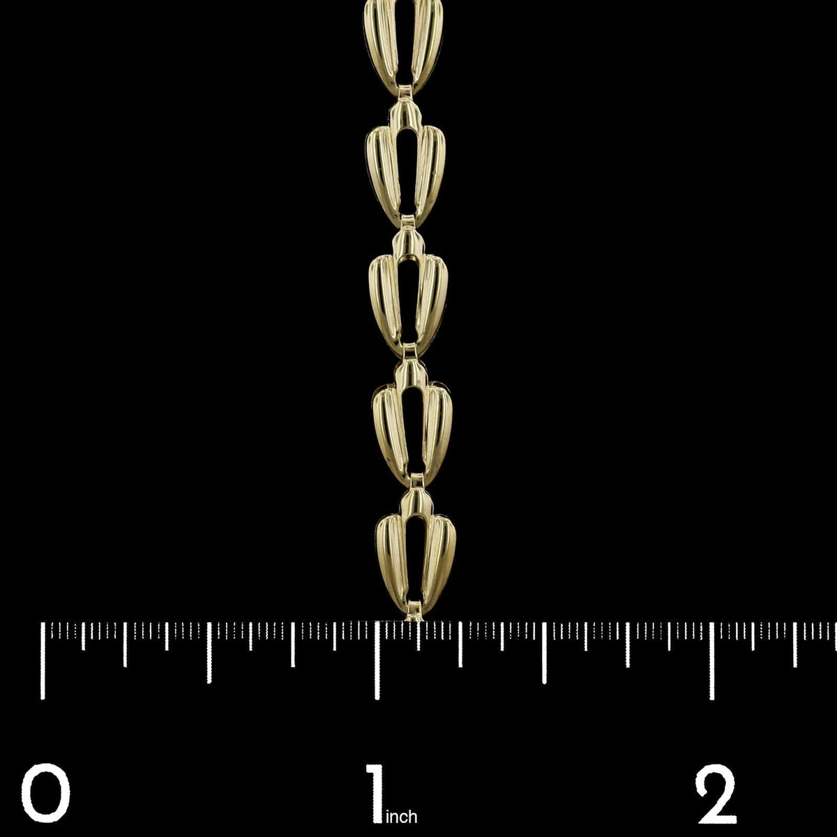 14K Yellow Gold Estate Fancy Link Chain