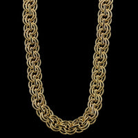 14K Yellow Gold Estate Fancy Link Necklace