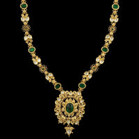 22K Yellow Gold Estate Gem-set Necklace, India