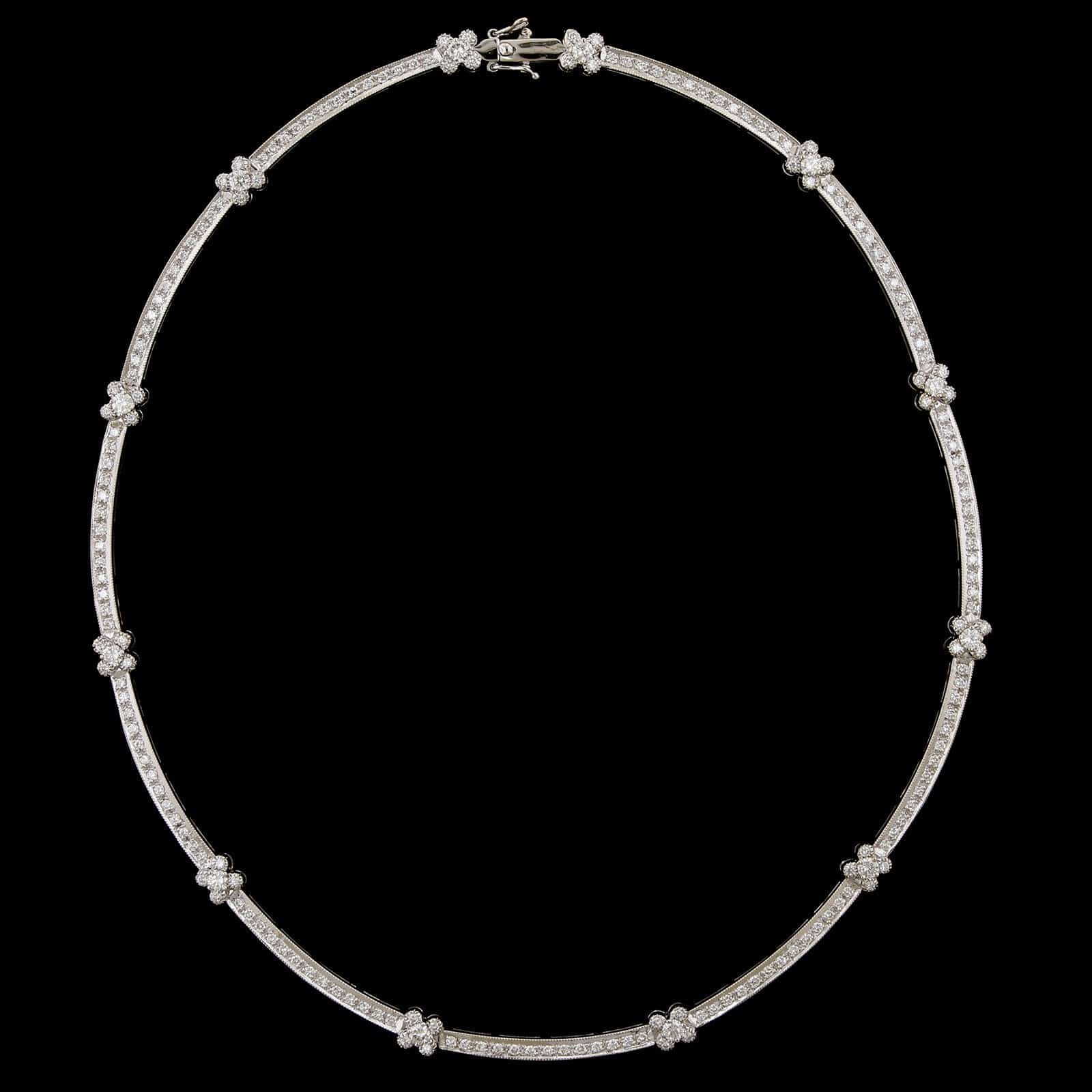 White Gold Diamond Necklace