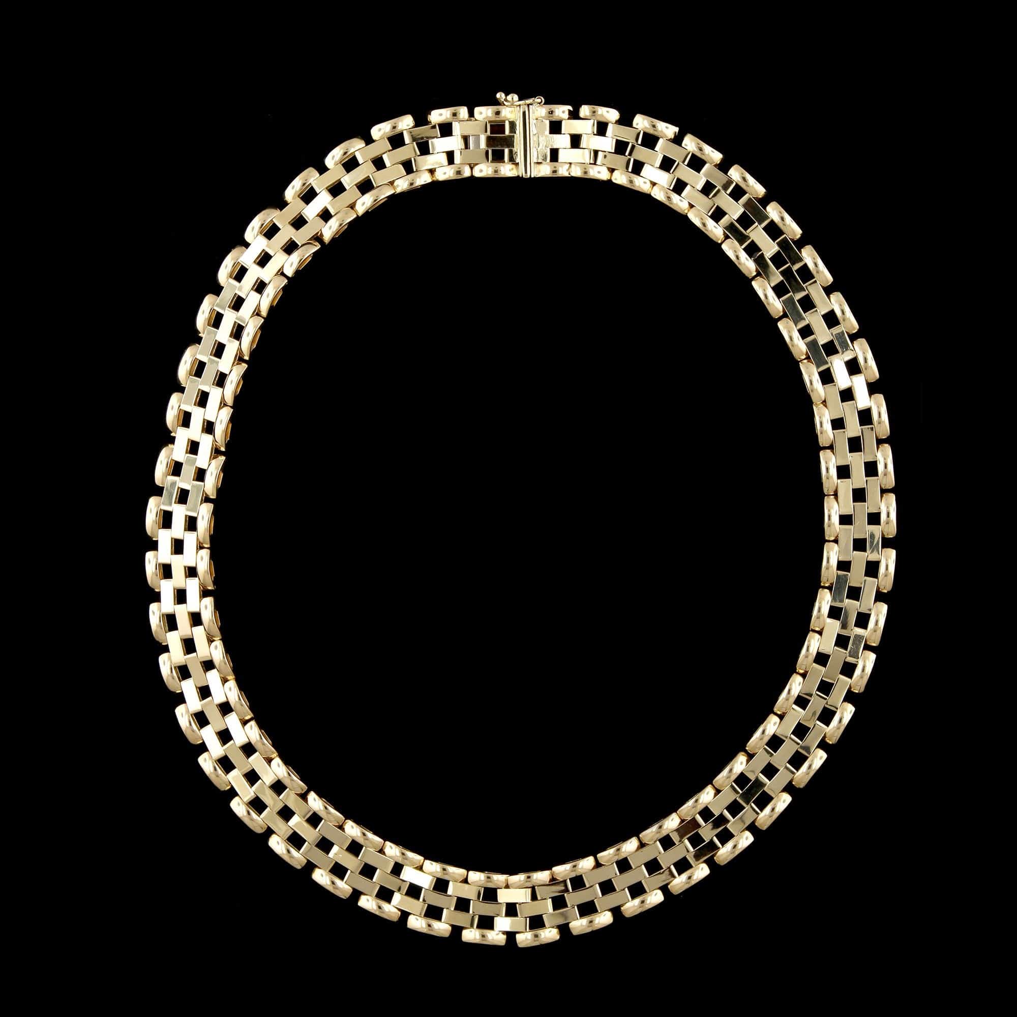 14K Yellow Gold Estate Fancy Link Necklace