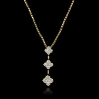 14K Yellow Gold Estate Diamond Pendant
