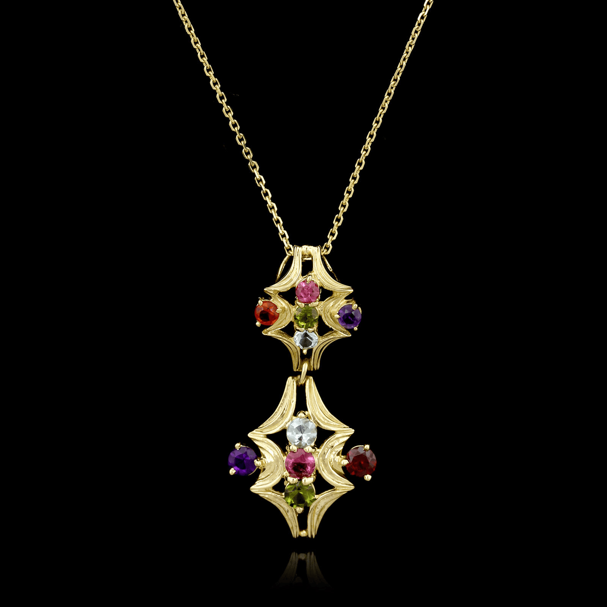 H. Stern 18K Yellow Gold Gem Set Pendant