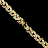 14K Yellow Gold Estate Fancy Link Necklace