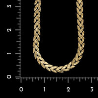14K Yellow Gold Estate Fancy Link Necklace