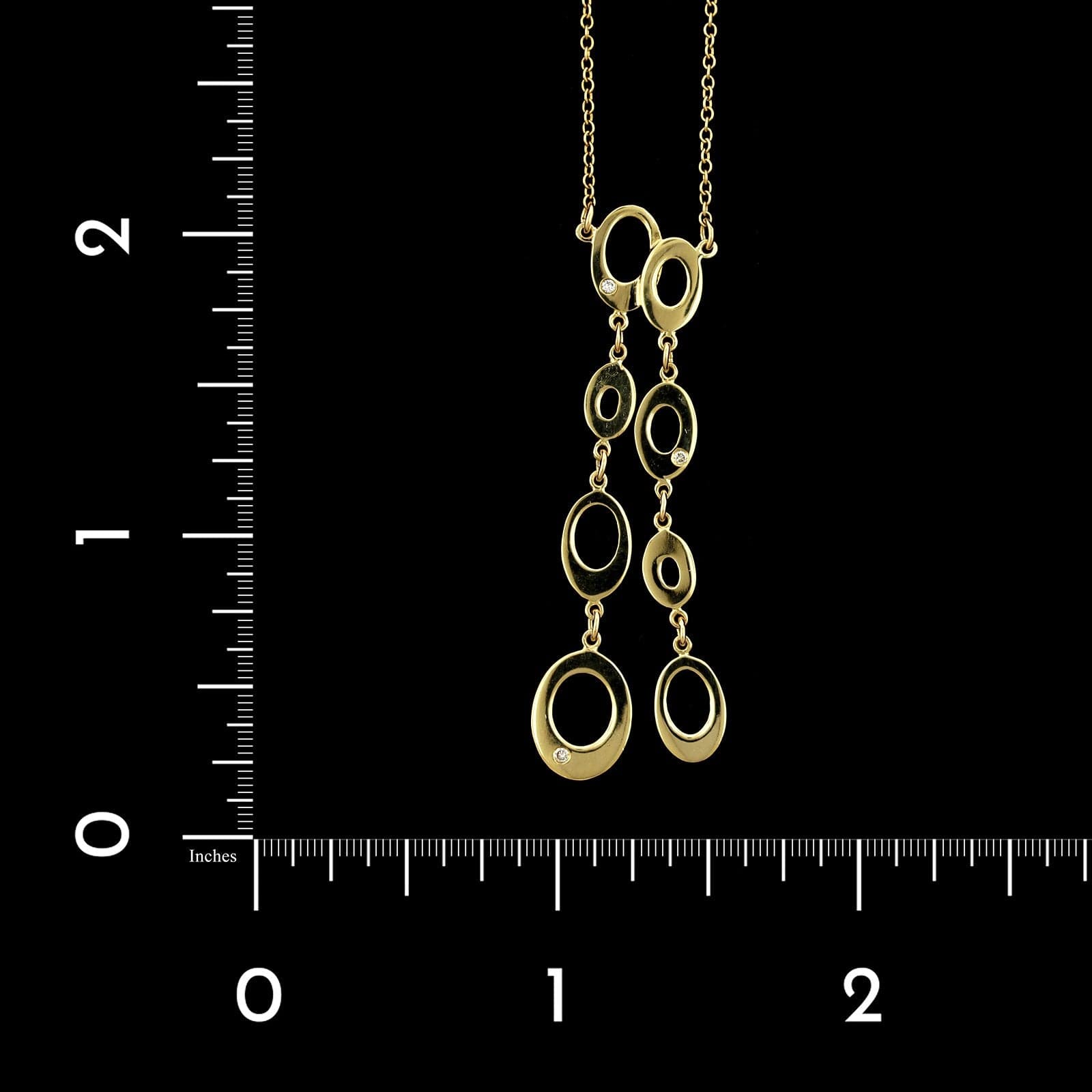 18K Yellow Gold Estate Diamond Pendant