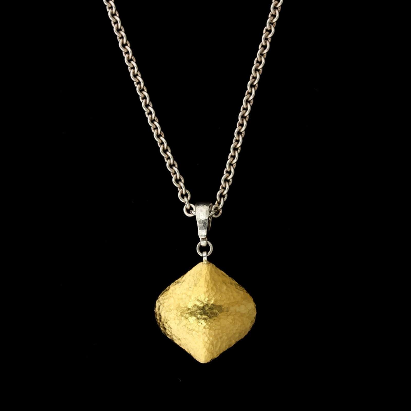 Gurhan Sterling Silver and 24K Yellow Gold Estate Clove Pendant