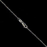 14K White Gold Estate Diamond Bead Pendant