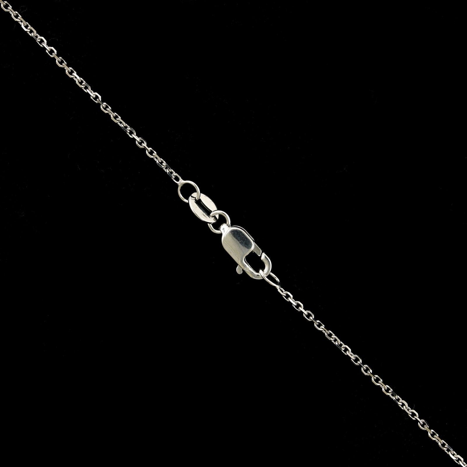 14K White Gold Estate Diamond Bead Pendant