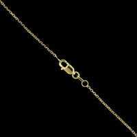 14K Yellow Gold Estate Garnet Pendant