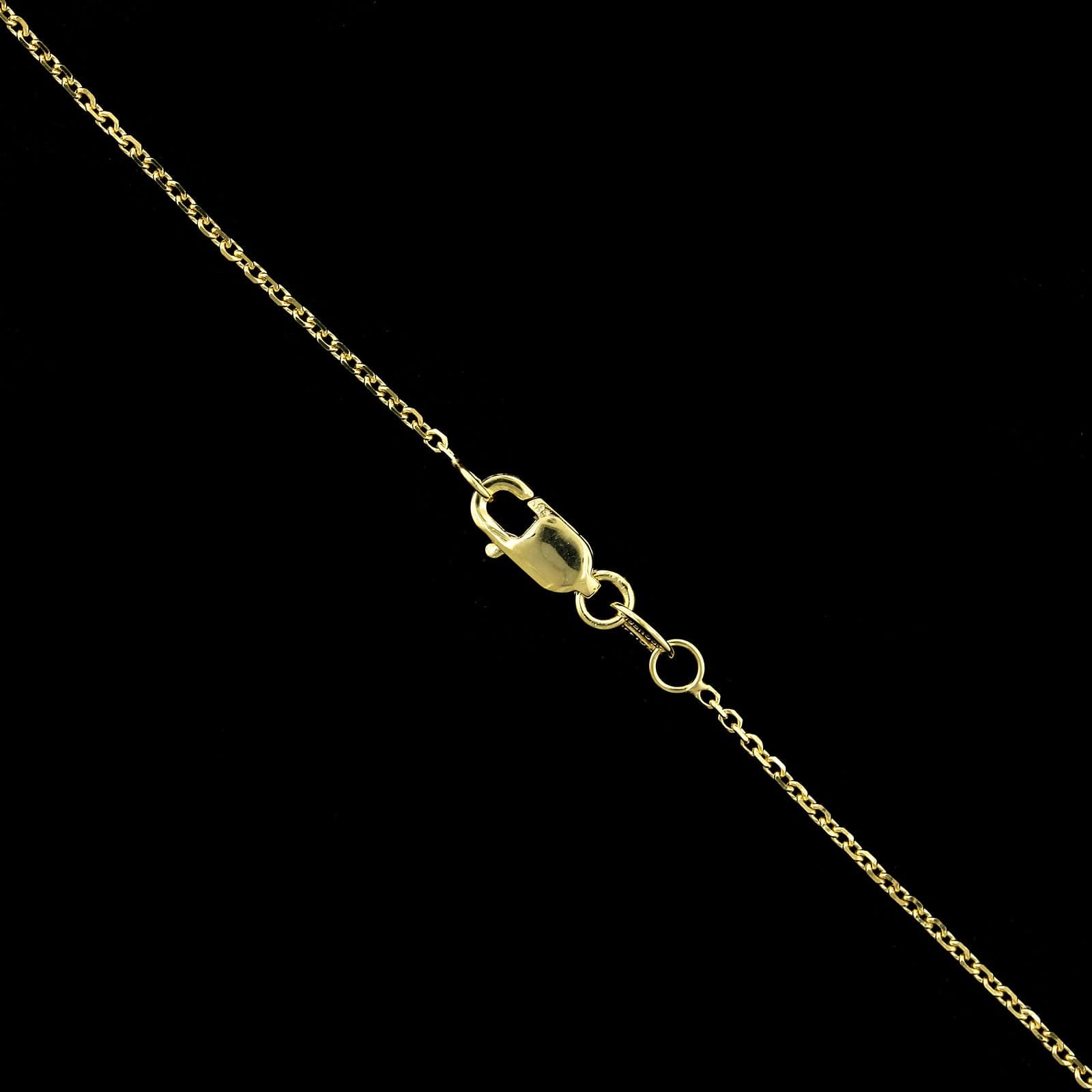 14K Yellow Gold Estate Garnet Pendant