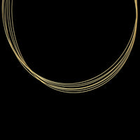 18K Yellow Gold Estate Seven Row Necklace