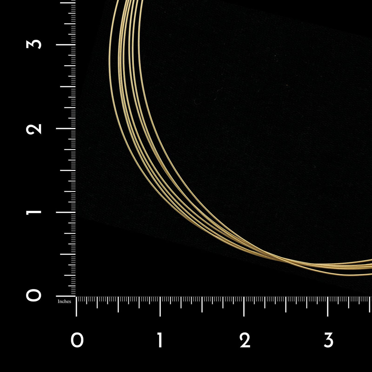 18K Yellow Gold Estate Seven Row Necklace