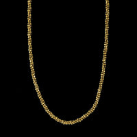 14K Yellow Gold Estate Twisted Fancy Link Necklace