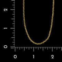 14K Yellow Gold Estate Twisted Fancy Link Necklace