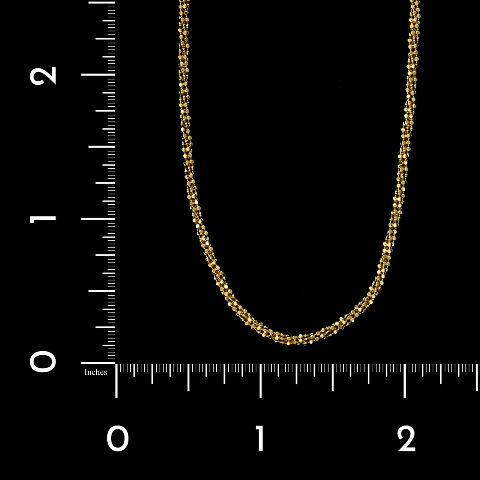 14K Yellow Gold Estate Twisted Fancy Link Necklace