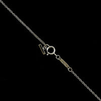 Tiffany & Co. Estate 18K White Gold T Necklace