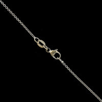 14K White Gold Estate Diamond Cross Pendant