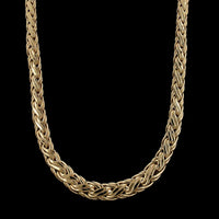 Tiffany & Co. 14K Yellow Gold Estate Fancy Link Graduated Necklace