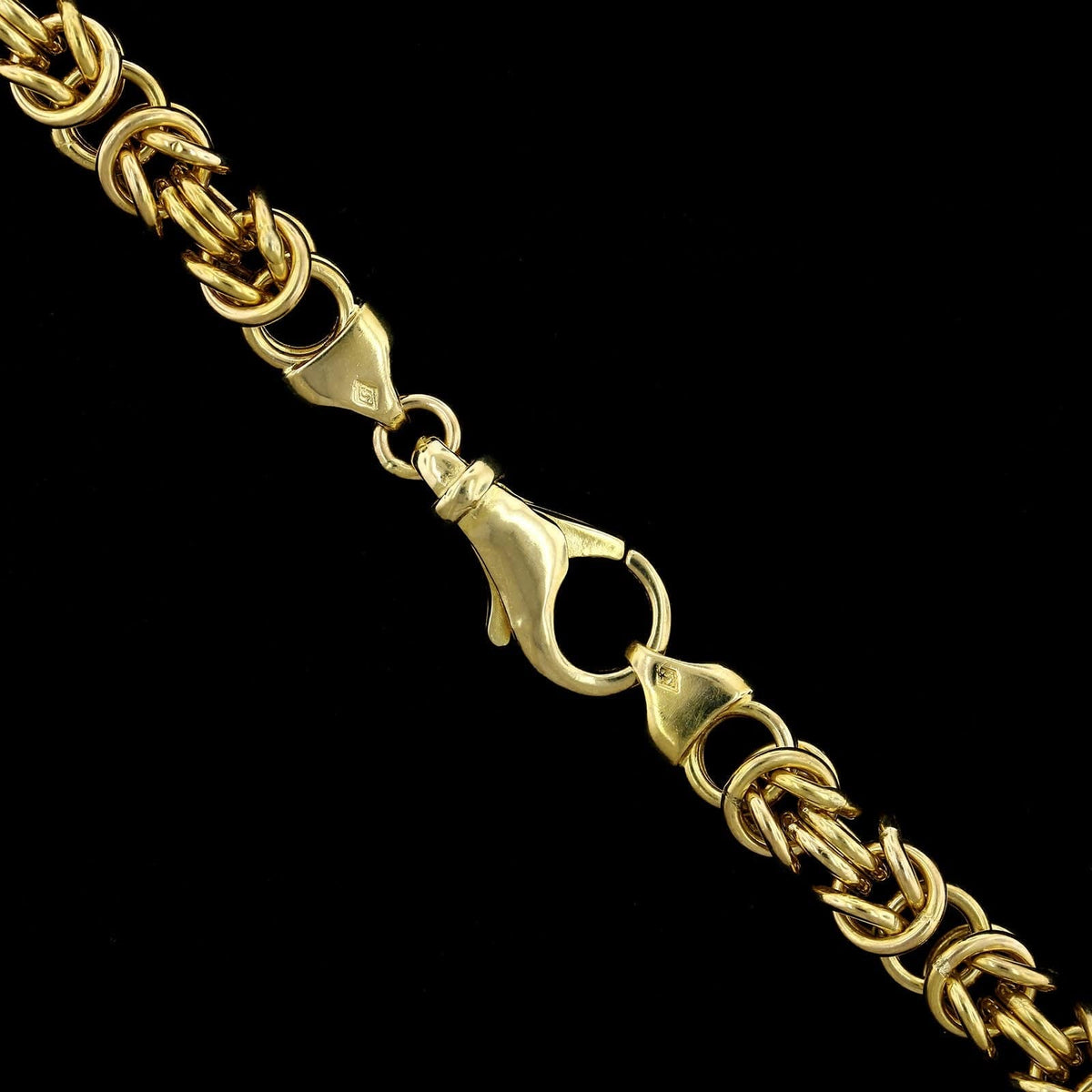 14K Yellow Gold Estate Byzantine Link Necklace, 14k yellow gold, Long's Jewelers