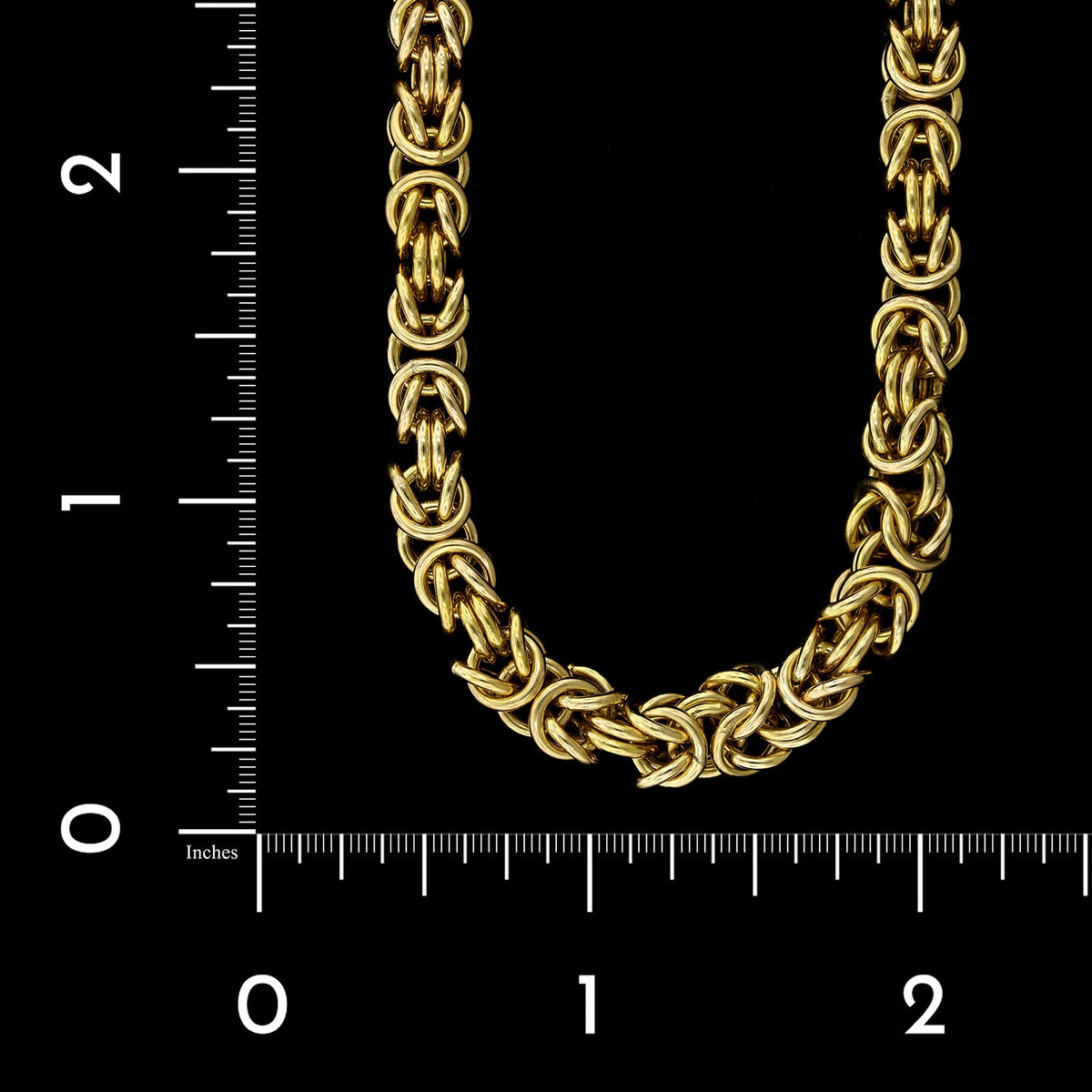14K Yellow Gold Estate Byzantine Link Necklace, 14k yellow gold, Long's Jewelers