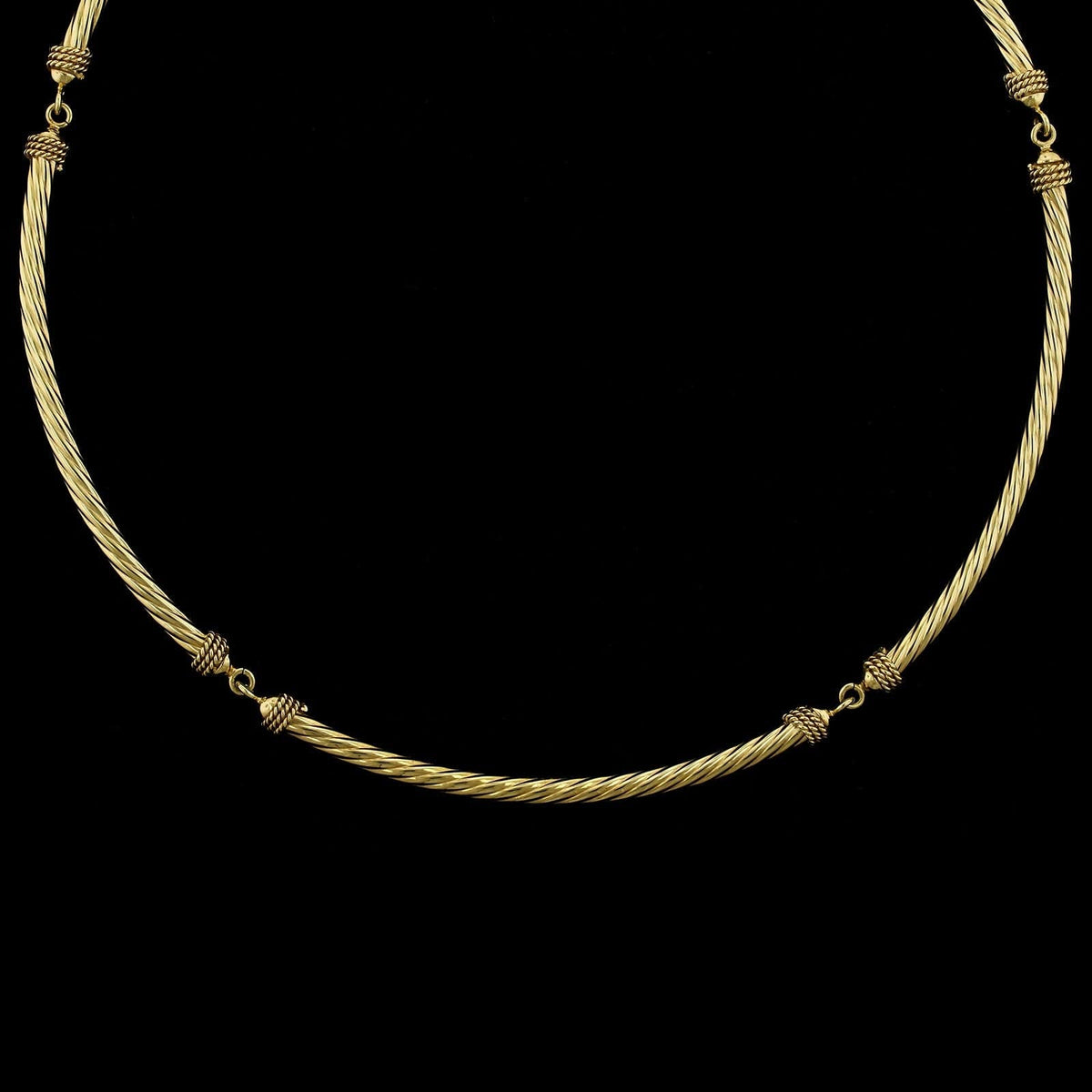 14K Yellow Gold Estate Cable Link Necklace, 14k yellow gold, Long's Jewelers