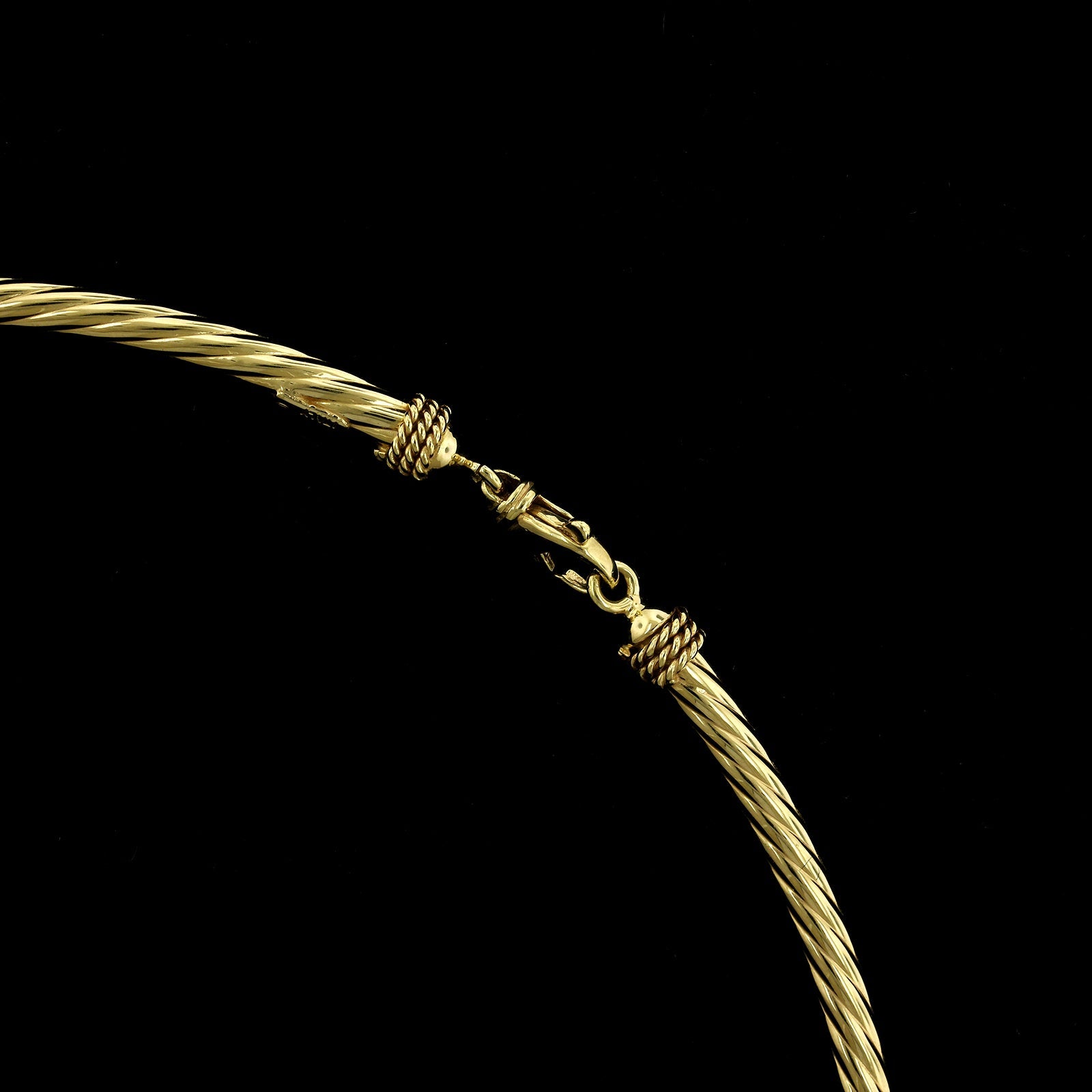 14K Yellow Gold Estate Cable Link Necklace, 14k yellow gold, Long's Jewelers