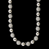 18K White Gold Estate Diamond Necklace, 18k white gold, Long's Jewelers