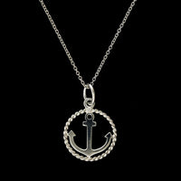 Tiffany & Co. Estate Sterling Silver Anchor Pendant