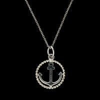 Tiffany & Co. Estate Sterling Silver Anchor Pendant