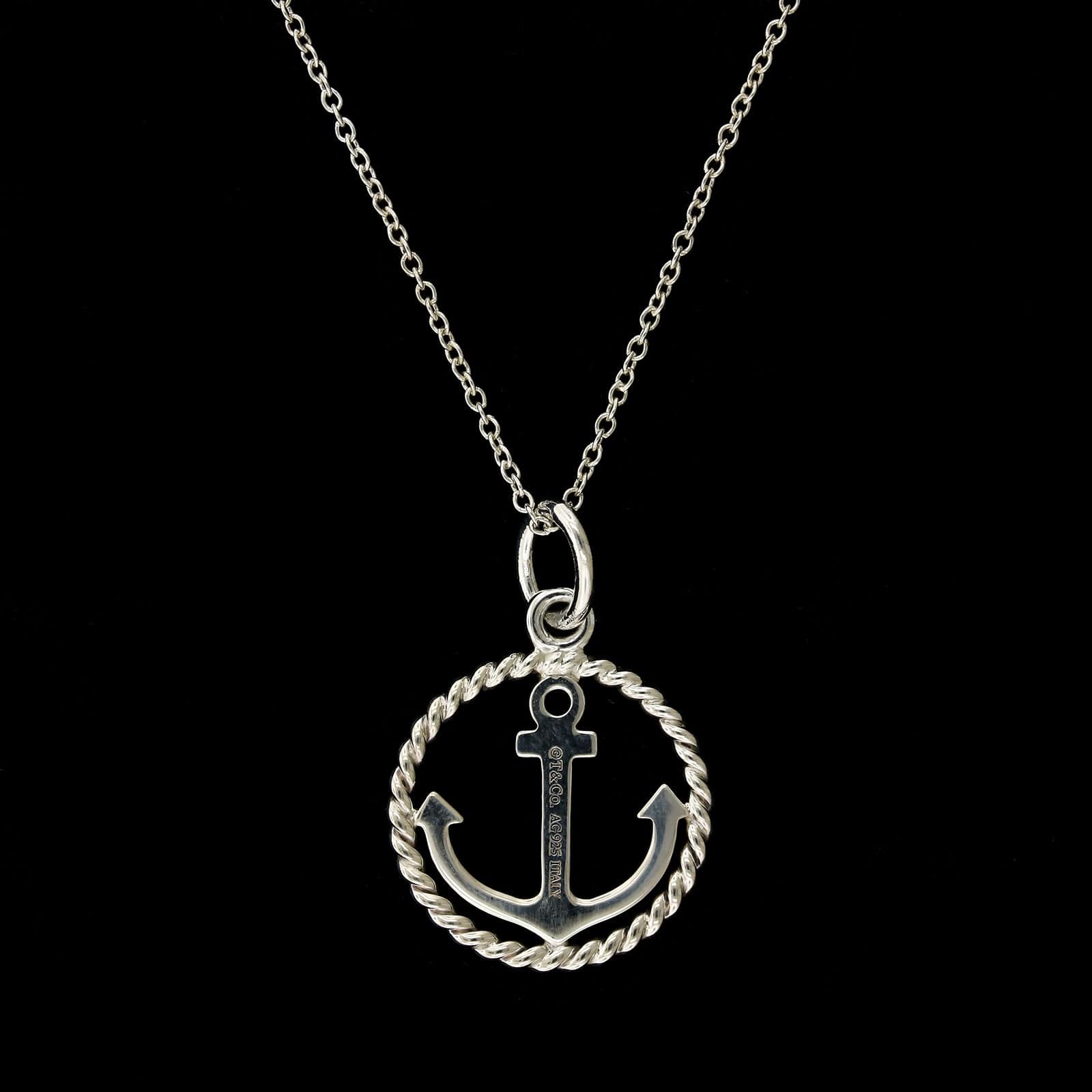 Tiffany & Co. Estate Sterling Silver Anchor Pendant