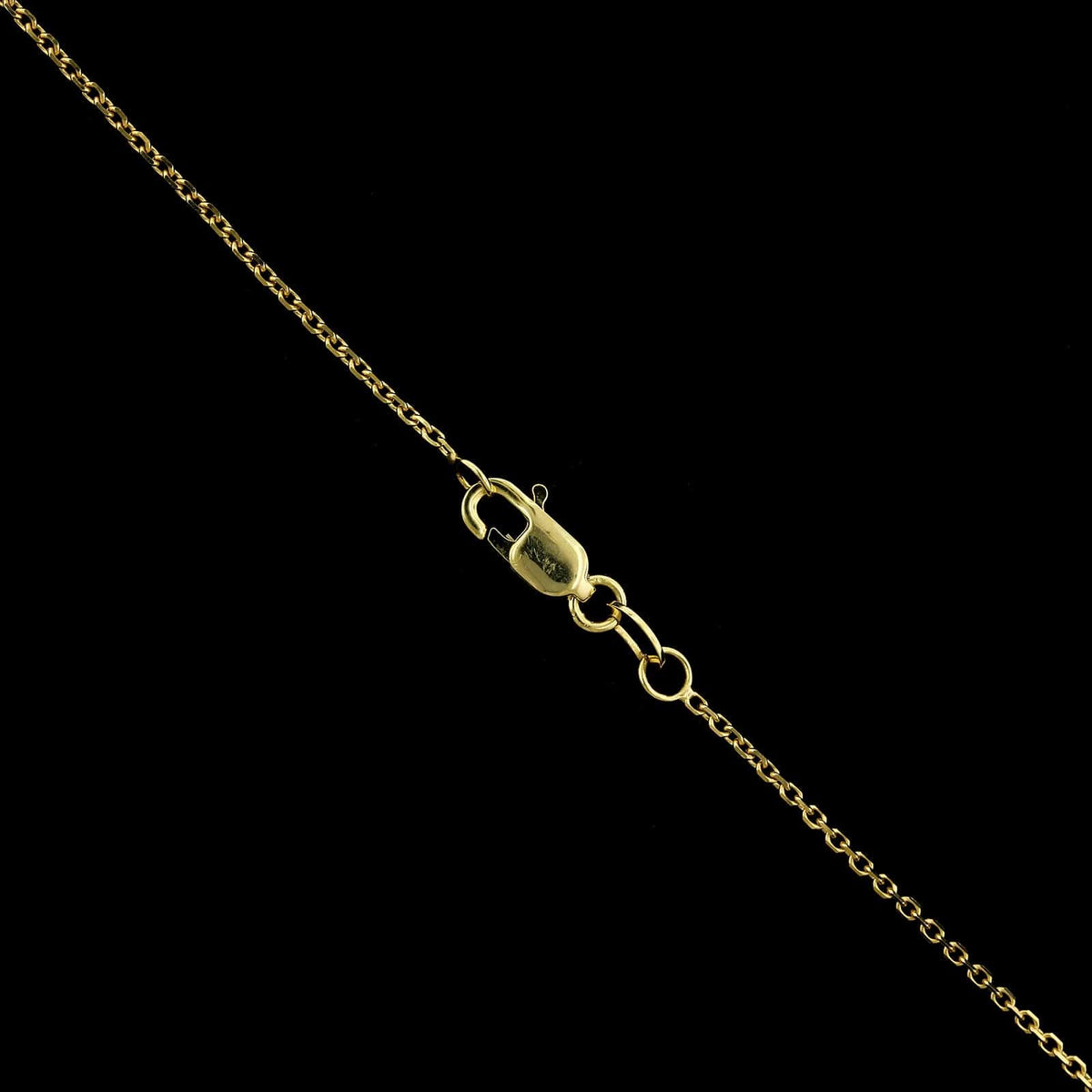 14K Yellow Gold Estate Tanzanite and Diamond Pendant