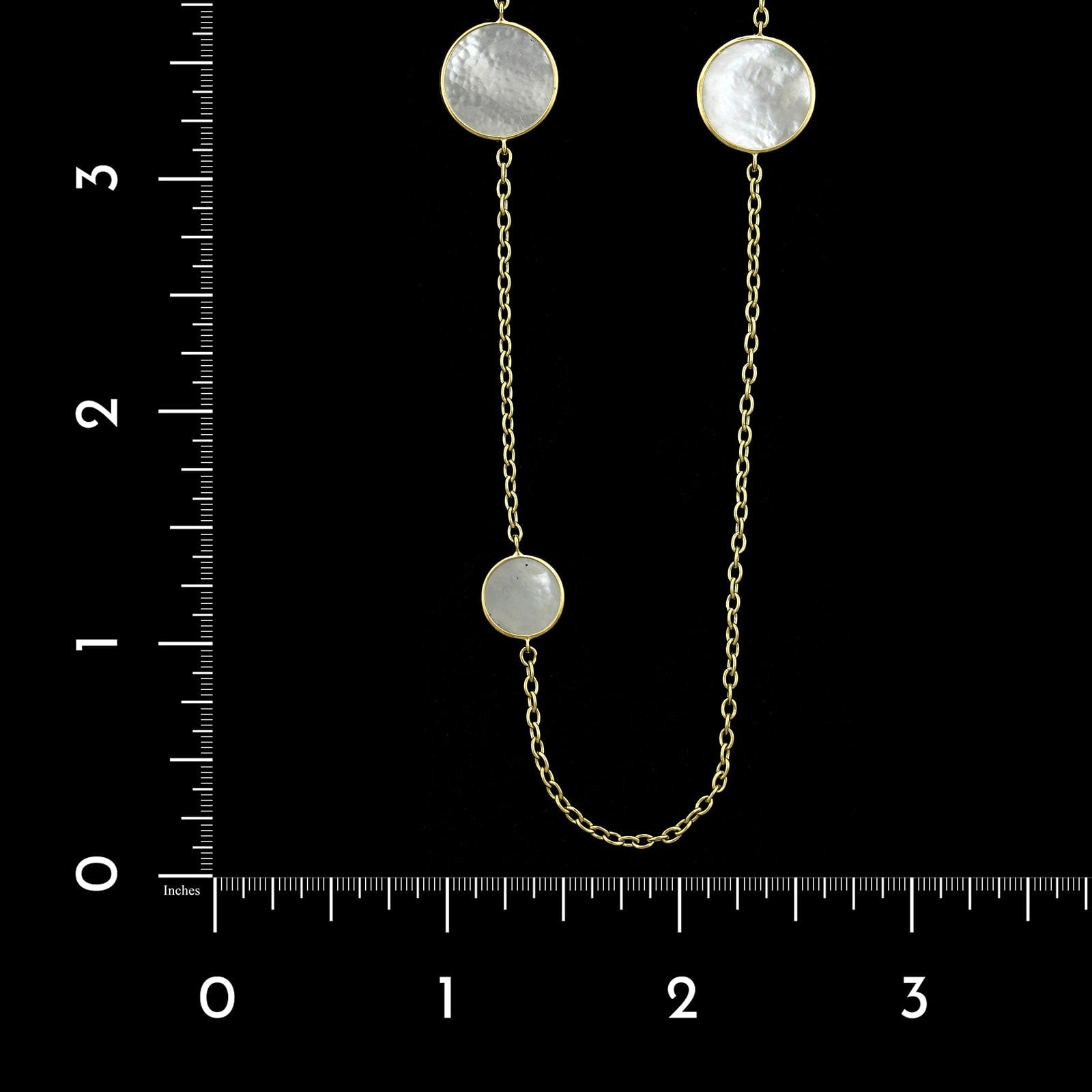Ippolita 18K Yellow Gold Estate Rock Candy Mother of Pearl Station Necklace