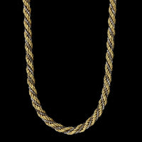 18K Two-tone Estate Gold Necklace