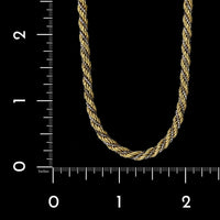 18K Two-tone Estate Gold Necklace