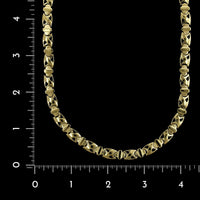 18K Yellow Gold Estate Fancy Link Necklace
